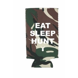 Logo Branded Camo Neoprene Slim Beverage Insulator  Logo Branded Camo Neoprene Slim Beverage Insulator