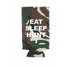 Logo Branded Camo Neoprene Slim Beverage Insulator