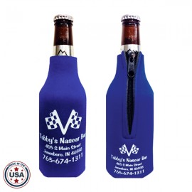 Customized Premium Collapsible Foam Bottle Insulators W/ Zipper  Customized Premium Collapsible Foam Bottle Insulators W/ Zipper