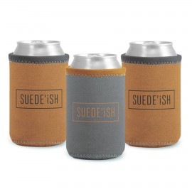 Liam Suede-ish Neoprene Can Insulator with Logo  Liam Suede-ish Neoprene Can Insulator with Logo