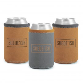 Liam Suede-ish Neoprene Can Insulator with Logo