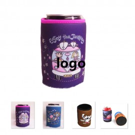 Collapsible Neoprene Can Coolie with Logo