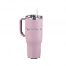 Maars 40oz Mauve Shadow Charger Stainless Steel Travel Mug with Logo
