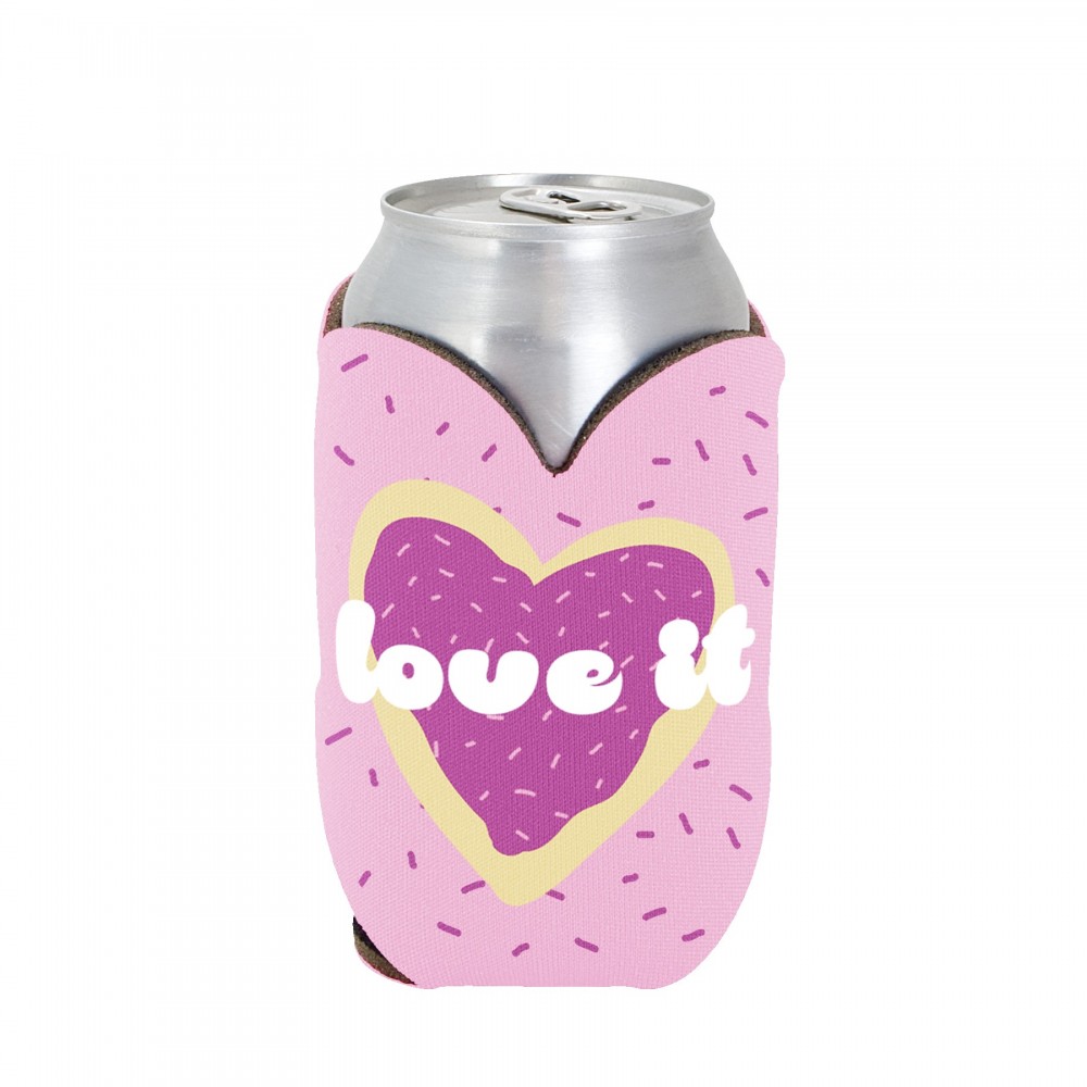 Eco Heart Coolie Can Cover Custom Branded Eco Heart Coolie Can Cover Custom Branded