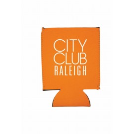Logo Branded Burnt Orange Neoprene Flat Beverage Insulator  Logo Branded Burnt Orange Neoprene Flat Beverage Insulator