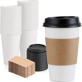 Customized MOQ 500PCS Full Color Printed Craft Paper Coffee Cup Sleeves  Customized MOQ 500PCS Full Color Printed Craft Paper Coffee Cup Sleeves