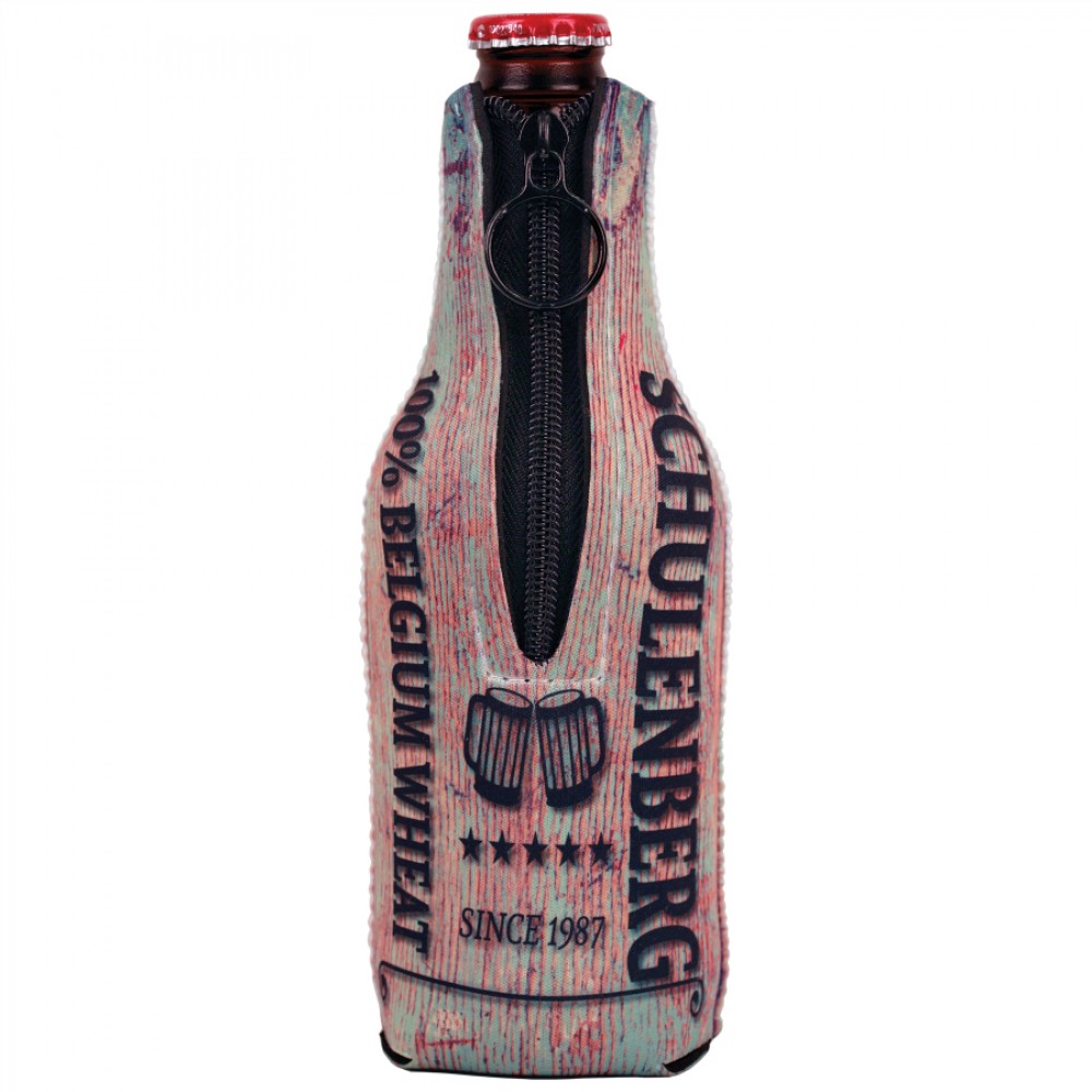 4" x 8.6" - Custom Printed Bottle Beverage Holder with Logo