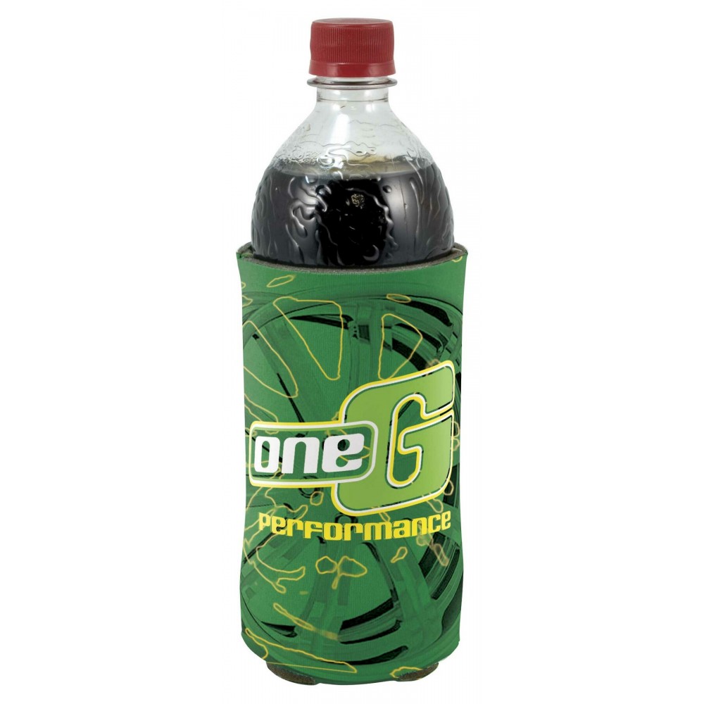 Eco Coolie Grande Bottle Cover - 4 Color Process (16 Oz. to 20 Oz. Bottles) with Logo