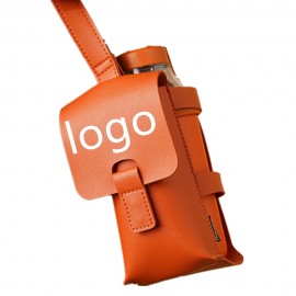 Leather Belt Water Bottle Holder With Shoulder Strap with Logo