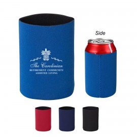 Custom Pocket Neoprene Can cooler keeps your drink cold, Folds flat.