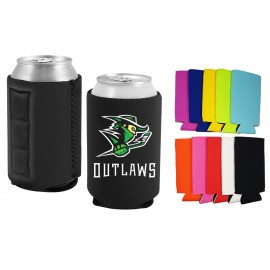 Premium Neoprene Magnetic Can Cooler with Side Stitching, 2-side print, Full color with Logo