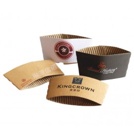 Logo Branded Paper Cup Sleeve  Logo Branded Paper Cup Sleeve