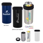 Customized 12 Oz. Slim Stainless Steel Insulated Can Holder