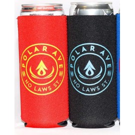 Logo Branded Slim Foam Silkscreened Can Cooler