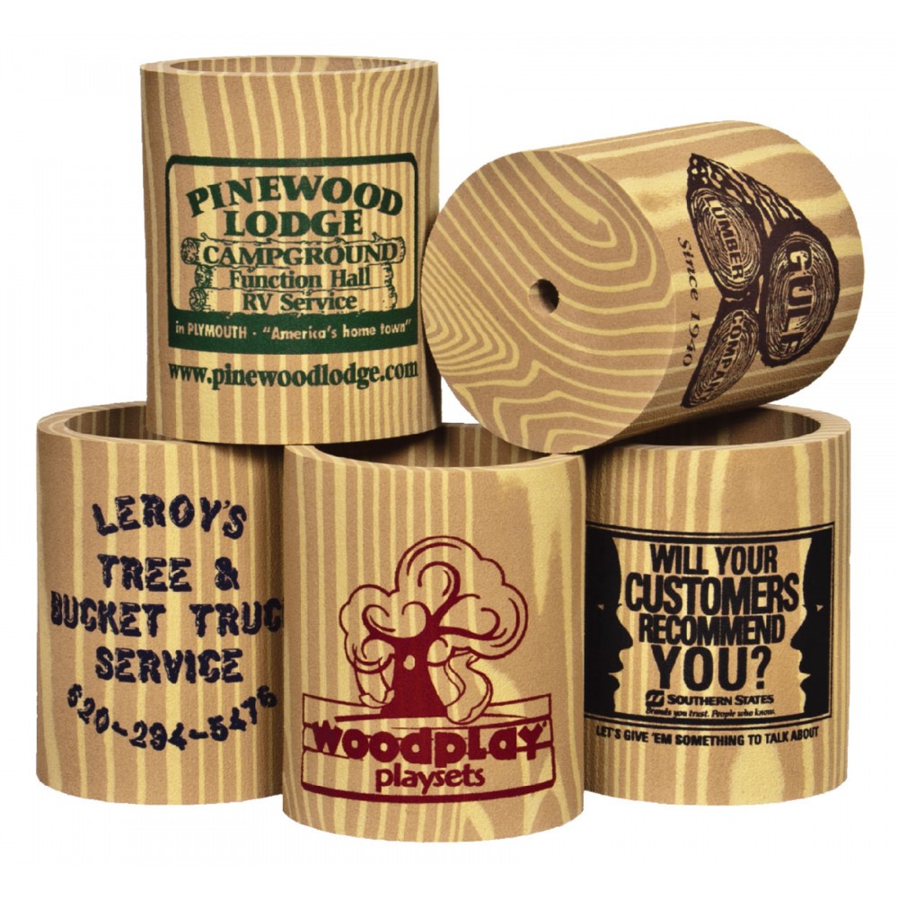 The Woody Beverage Insulator with Logo