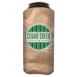 Full Color 16 oz. Tall Boy Scuba Coolie with Logo  Full Color 16 oz. Tall Boy Scuba Coolie with Logo