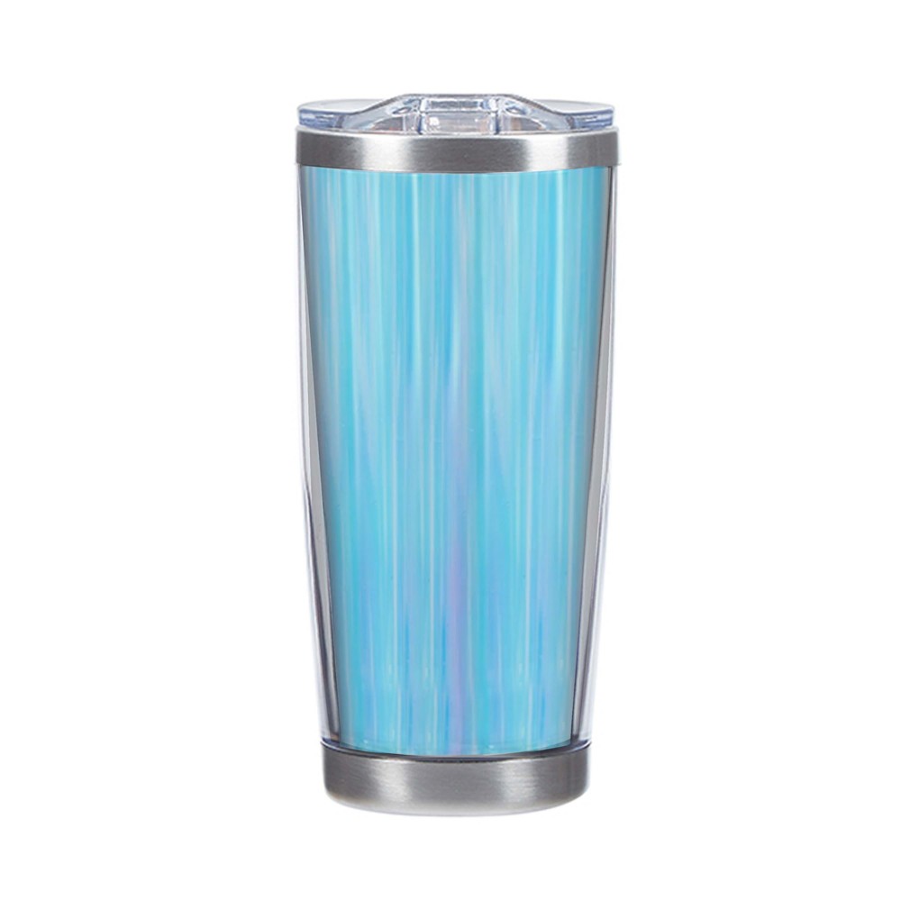 20 oz double wall Luna tumbler with Iridescent Insert with Logo