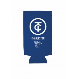 Royal Blue Neoprene Slim Beverage Insulator with Logo