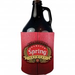 Logo Printed Scuba Coolie Growler Sleeve with Collapsible Style Bottom