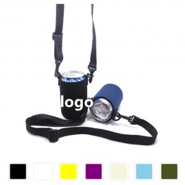 Neoprene Can Coolie With Lanyard with Logo
