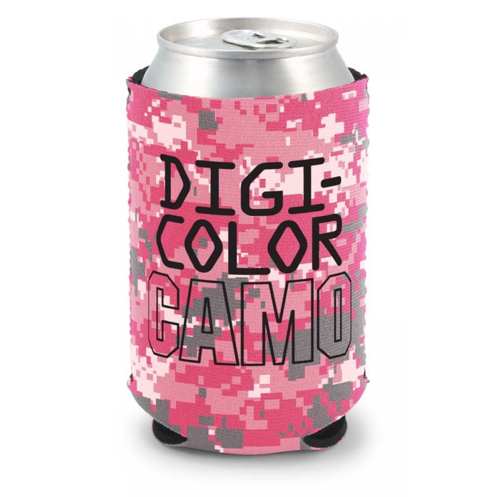 DigiColor Camo Kolder Kaddy Neoprene Can Cover (4 Color Process) with Logo