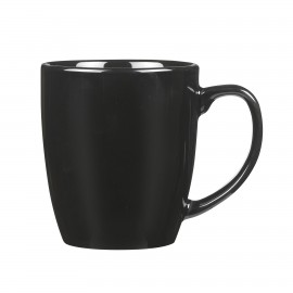 Classic 18 Oz Black Latte Ceramic Mug with Logo  Classic 18 Oz Black Latte Ceramic Mug with Logo