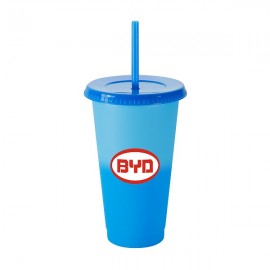 Custom 24 Oz Color Changing Tumbler With Lid And Straw  Custom 24 Oz Color Changing Tumbler With Lid And Straw