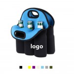Personalized Neoprene 6 Bottle Wine Carrier With Two Pockets