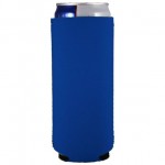12 Oz. Blue Slim Seltzer Can Cooler with Logo
