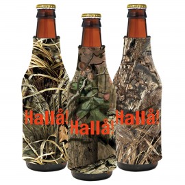 Promotional Trademarked Camo Bottle Coolie