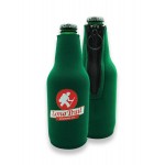 Full Color Bottle Cooler with Zipper with Logo