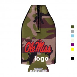 Custom Neoprene Zip-up Bottle Cooler  Custom Neoprene Zip-up Bottle Cooler
