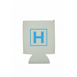 Slate Neoprene Flat Beverage Insulator with Logo  Slate Neoprene Flat Beverage Insulator with Logo