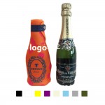 Neoprene Mini Champagne Bottle Sleeve with Logo