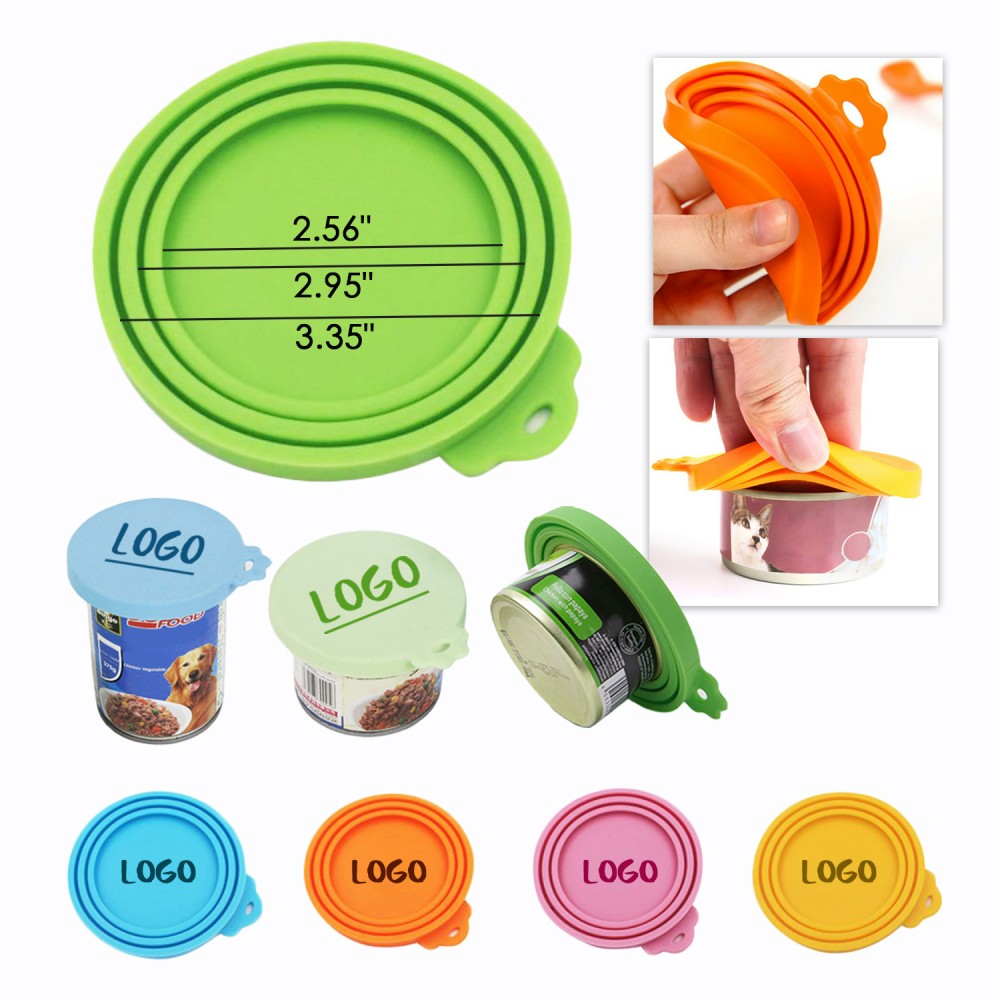Reusable Silicone Can Lid Cover with Logo
