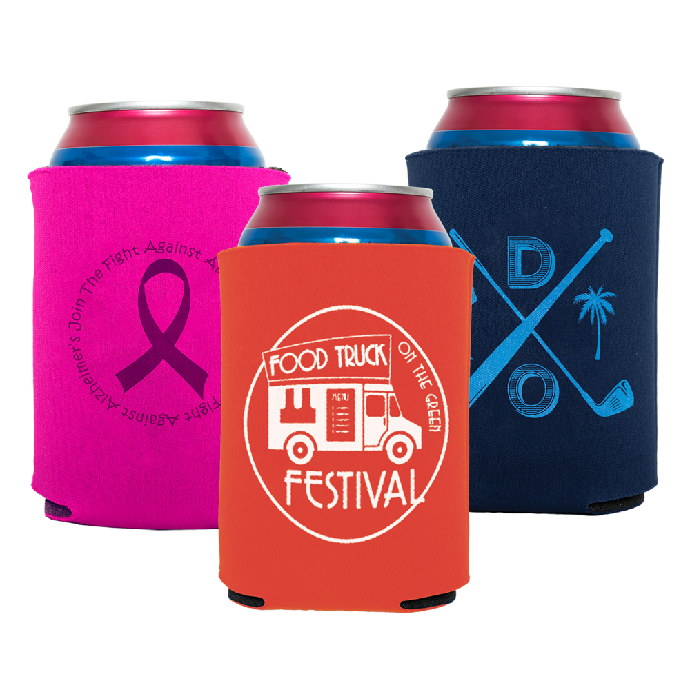 Collapsible Can Cooler with Logo