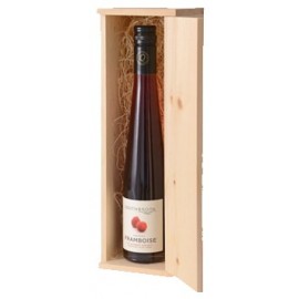 Custom 3.5" x 13" - Wood Wine Box - Hinge Lid - Laser Engraved or Branded