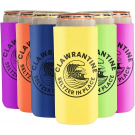 12 Oz. Full Color Slim Seltzer Can Cooler with Logo  12 Oz. Full Color Slim Seltzer Can Cooler with Logo