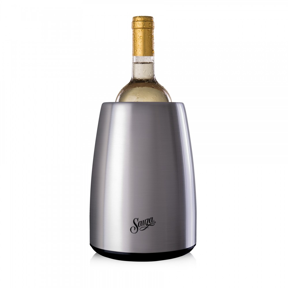 Vacu Vin Active Cooler Wine Elegant Stainless Steel with Logo