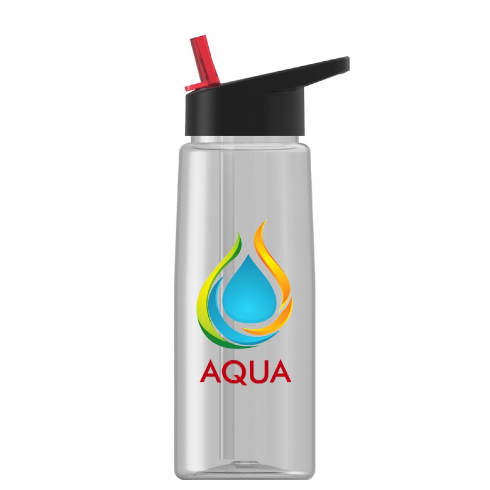 26 oz. Tritan Flair Bottle - Flip Straw Lid - digital imprint Custom Branded 26 oz. Tritan Flair Bottle - Flip Straw Lid - digital imprint Custom Branded