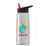 26 oz. Tritan Flair Bottle - Flip Straw Lid - digital imprint Custom Branded