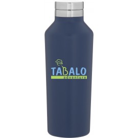 Custom Imprinted 16.9 Oz. H2go Manhattan Bottle (Matte Navy)
