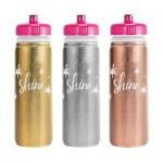 Custom Branded Van Metro Metallic Sport Bottle w/ Sleeve & Push-Pull Lid