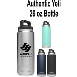 Authentic YETI 26 oz. Bottle Laser Engraved Logo Printed