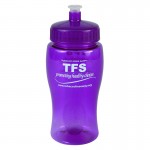 18 oz. Poly-Pure Junior Sports Bottle - Push Pull Lid Custom Branded