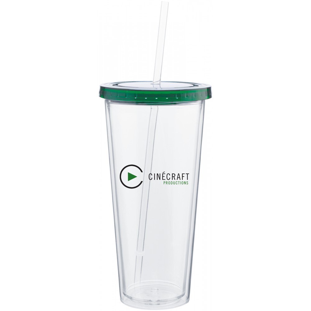 20 Oz Spirit Tumbler With Color Lid Logo Printed 20 Oz Spirit Tumbler With Color Lid Logo Printed