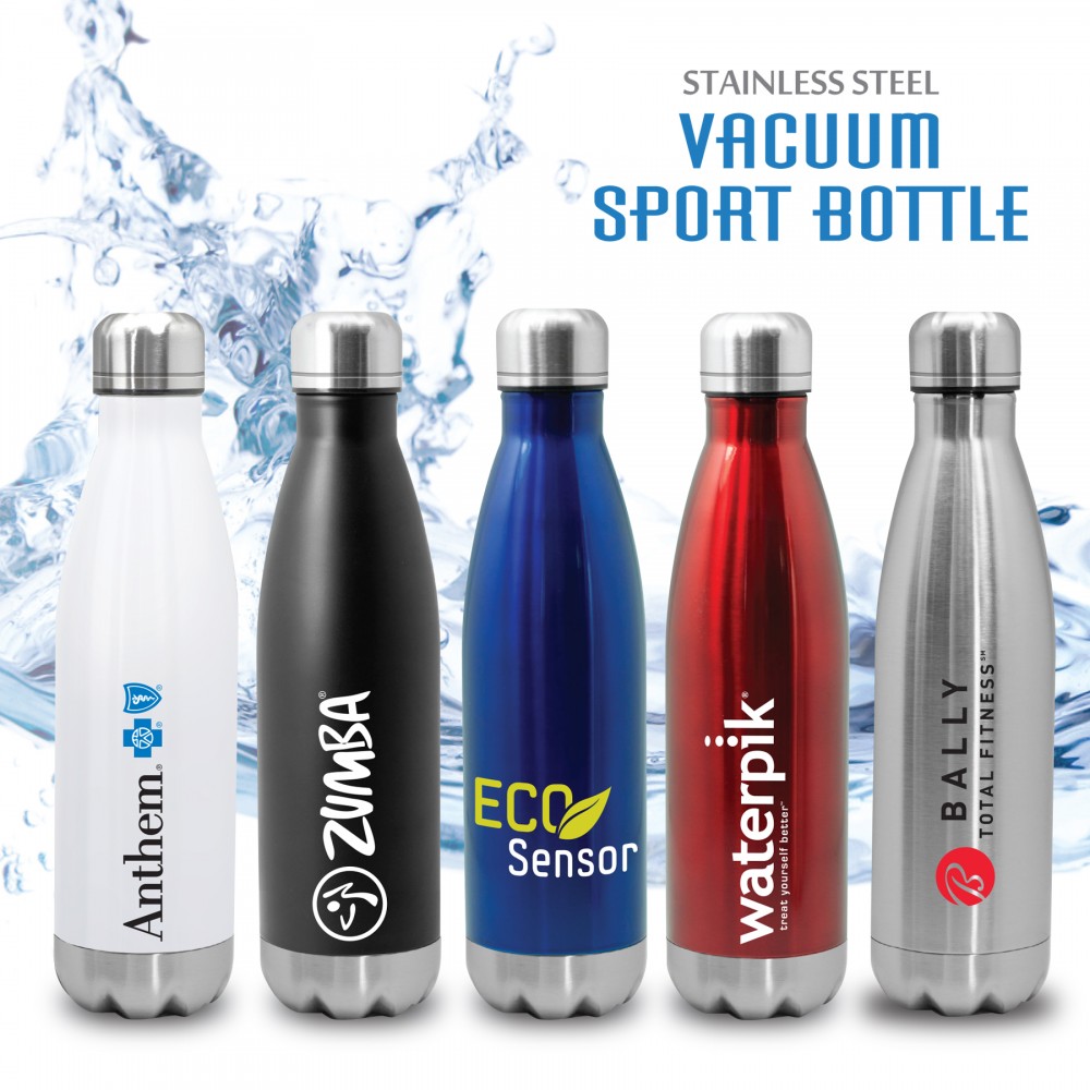 Quench - Stainless Steel Cola Bottle with Logo Quench - Stainless Steel Cola Bottle with Logo