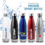 Quench - Stainless Steel Cola Bottle with Logo
