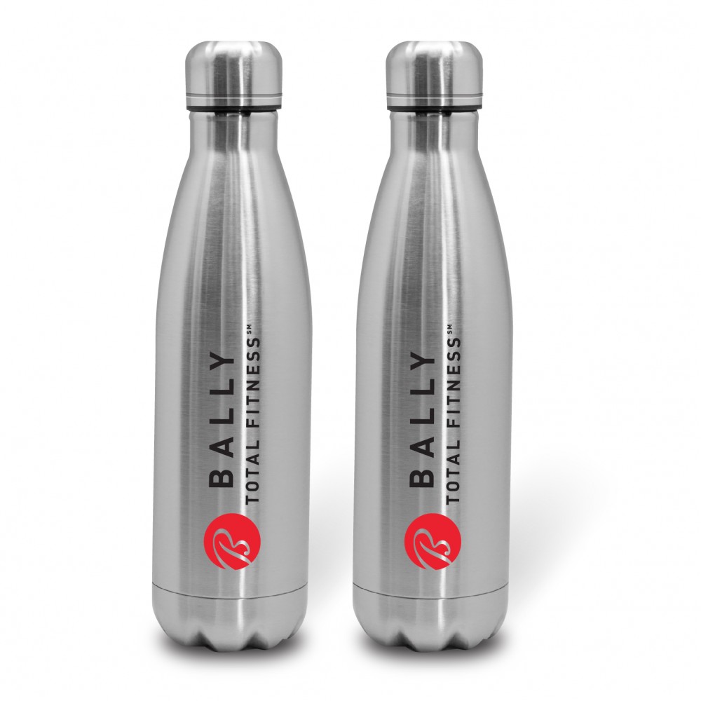 Logo Printed 2-Pack Quench - Stainless Steel Cola Bottle Logo Printed 2-Pack Quench - Stainless Steel Cola Bottle