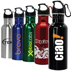 Yorba - 22 Oz. Stainless Steel Sports Bottle Logo Printed  Yorba - 22 Oz. Stainless Steel Sports Bottle Logo Printed